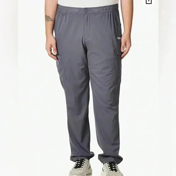 Carhartt dark grey casual regular fit zip closure scrub flex  medical pants S - Picture 1 of 3